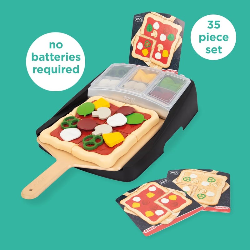 Casdon Ooni Pizza Topping Station | Toy Pizza Topping Station For Children Aged 3+ | Includes 24x Pizza Topping Pieces! - Image 2